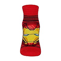 Supersox Ankle Disney Avenger Socks For Kids Made With Breathable Anti Odour Moisture Absorbent Combed Cotton With A Extra Dur