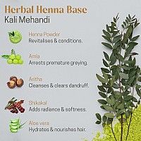 Excels Herbal Kali Mehandi for Hair, Natural Black Hair colour, Organic, Herbal ingredients, Hair Care products for women & men, Ammonia Free (Pack of 20, each 12gm)