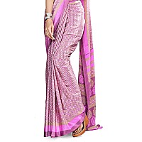 Uniform Sarees Corp Women Silk Crepe Saree With Blouse Piece (D.No-8472019_Lavender)