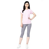 Robinbosky Premium Cotton Lycra Stretchable Capris Leggings Lelephantgrey