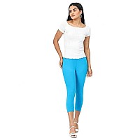 Robinbosky Premium Cotton Lycra Stretchable Capris Leggings Sbluedanube