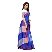 DHRUVI TRENDZ Womens Cotton Silk Saree (Dt-S1484_Blue_One Size_Blue)