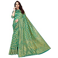 Glory Sarees Womens Kanchipuram Art Silk Saree(kara104rama_Rama Green)