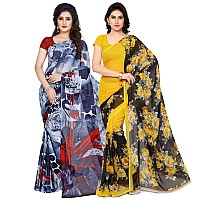 Anand Sarees Georgette with Blouse Piece Saree (P2_1152_2_1370_Multicoloured_One Size)