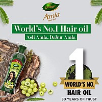 Dabur Amla Hair Oil - 550 ml | For Strong, Long and Thick hair | Nourishes Scalp | Controls Hair Fall, Strengthens Hair & Promotes Hair Growth