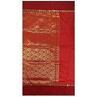 PAL BASTRALAYA Womens Border Art Garad Silk Kanjivaram Handloom Saree with Blouse Piece ag825 Off Whitered