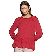 Marks & Spencer womens Regular Blouse (T415623K_ROWAN M (10))