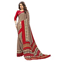 Jaanvi fashion Womens Crepe Silk Printed Saree With Blouse(ethnic-angle-8512-b,Red)