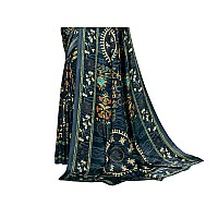 Jaanvi fashion Womens Crepe Silk Printed Saree With Blouse(ethnic-angle-8503-a,Grey)