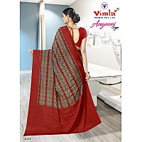 Vimla Womens Multi Crepe Silk Uniform Saree with Blouse (Multi_ 1333_AC)