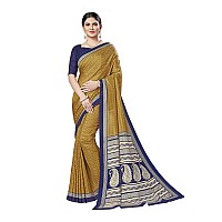 Vimla Womens Mustard Malgudi Art Silk Uniform Saree with Blouse Piece 2401Yellow