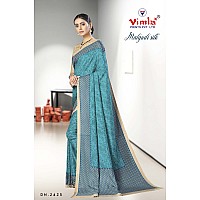 Vimla Womens Mysore Silk Art Saree (2425_24_Turquise)