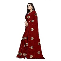 arriva fab Womens Rangoli With Embroidery and Pearl handwork Saree