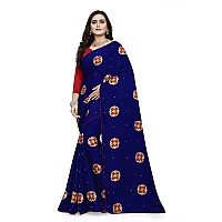 arriva fab Womens Rangoli With Embroidery and Pearl handwork Saree