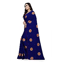 arriva fab Womens Rangoli With Embroidery and Pearl handwork Saree