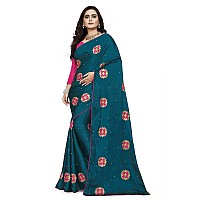 arriva fab Womens Rangoli With Embroidery and Pearl handwork Saree