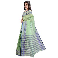 RAJ SAREE HOUSE Womens Tant Cotton Saree Without Blouse Piece - (Olive)