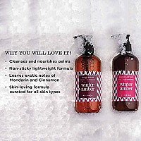 Kimirica Winter Amber Hand wash and Hand Lotion combo pack | For Deep clean and Moisturize hand 100% Vegan & Paraben Free (Mandarin & Cinnamon,300ml x 2)