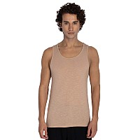 Damensch Mens Neoskin Antimicrobial Slub Vest Antiodorbamboo Rayon Fabric Round Neck Pack Of 2 Natural Black Breezy Beig