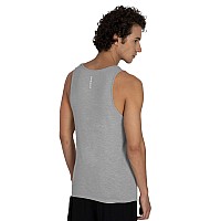 Damensch Mens Neoskin Antimicrobial Slub Vest Antiodorbamboo Rayon Fabric Round Neck Pack Of 2 Natural Black Crisp Grey