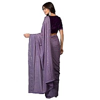 Florely Womens Pure Georgette sequence saree with unstiched blouse piece(Free size) (OnionVelvet)