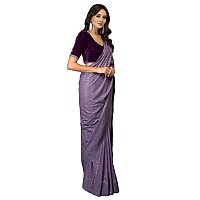 Florely Womens Pure Georgette sequence saree with unstiched blouse piece(Free size) (OnionVelvet)