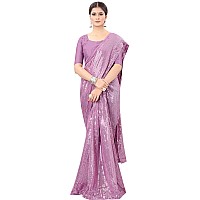 Florely Womens Pure Georgette Saree (Satarionion_Onion_Free Size_Purple)