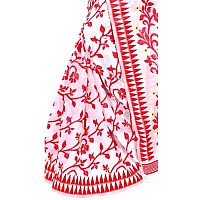 Aishwarya Sarees Womens Soft Dhakai Jamdani Saree In White And Red Colour With All Over Woven Work And With Blouse Piece.