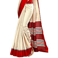 Uniform Sarees Corp Womens Woven Polyester Saree With Blouse Piece (1070_21_Red)