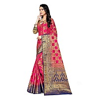 SERONA FABRICS Womens Banarasi Art Silk Saree With Blouse Piece (SERONA681__Pink)