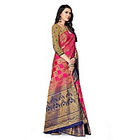 SERONA FABRICS Womens Banarasi Art Silk Saree With Blouse Piece (SERONA681__Pink)