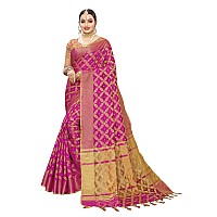 Satrani Womens Cotton Saree (1415ST151_Pink)