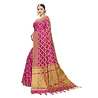 Satrani Womens Cotton Saree (1415ST151_Pink)