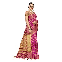 Satrani Womens Cotton Saree (1415ST151_Pink)