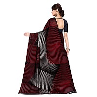 Kashvi sarees Womens Bhagalpuri Georgette Saree With Blouse Piece (AS_1472_Black)