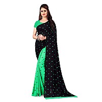 Kashvi Sarees Women Georgette Saree (Green)