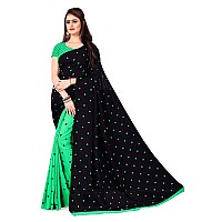 Kashvi Sarees Women Georgette Saree (Green)