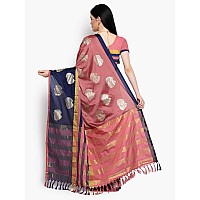 OM SAI LATEST CREATION Soft Cotton & Silk Saree For Women Half Sarees Under 349 2020 Beautiful For Women saree free size with blouse piece (Purple & Blue)