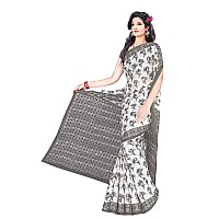 TAMAIRA FASHION Womens cotton saree without blouse piece (1338_Grey_Malmal)