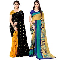 Anand Sarees Set of 2 Georgette Sarees with Blouse Piece(COMBO_AS_1262_5_1341)