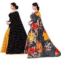 Anand Sarees Set of 2 Georgette Sarees with Blouse Piece(COMBO_AS_1262_5_1344)