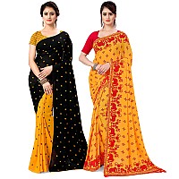 Anand Sarees Set of 2 Georgette Sarees with Blouse Piece(COMBO_AS_1262_5_1545_1)