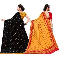 Anand Sarees Set of 2 Georgette Sarees with Blouse Piece(COMBO_AS_1262_5_1545_1)