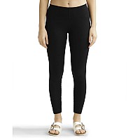 Jockey Womens Tailored Fit Cotton Leggings With Concealed Elastic Waistband 2520Blackxlargeblackxl