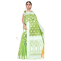 Aishwarya Sarees Womens and Girls Jamdani Cotton Saree With Blouse Piece (Aishwarya_Sarees_WK_915_Yellow)