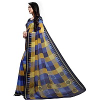 Vaamsi Womens georgette with blouse piece (PC1053_ Blue_ One Size)