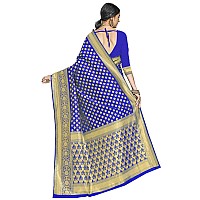 Glory Sarees Womens Kanchipuram Art Silk Saree With Blouse Piece(RoyalBlue)