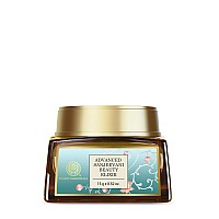 Forest Essentials Travel Size Advanced Sanjeevani Beauty Elixir | Anti-Aging, Moisturizing & Nourishing Ayurvedic Day Face Cream For Glowing Skin | Lightweight Day Moisturizer for Dry, Oily, Combination Skin | For Women & Men | 15 g