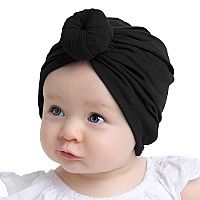 Syga Unisex Cotton Turban Hat Pack Of 1 Turbonheadwrapblackblacks