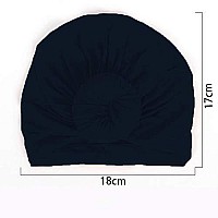 Syga Unisex Cotton Turban Hat Pack Of 1 Turbonheadwrapblackblacks